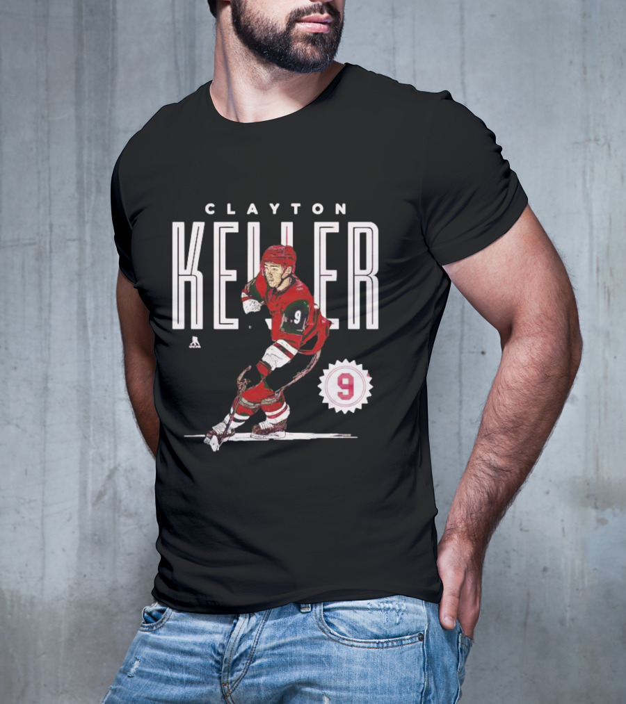 CLAYTON KELLER ARIZONA NUMBER 9 HOCKEY PLAYER T-Shirt
