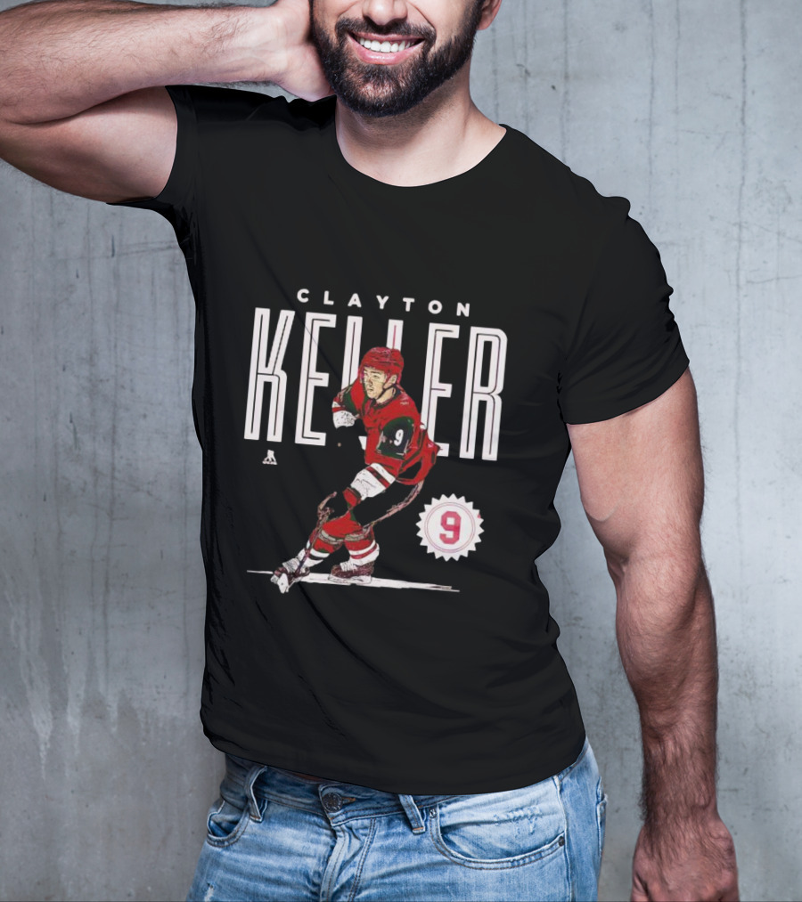 CLAYTON KELLER ARIZONA NUMBER 9 HOCKEY PLAYER T-Shirt