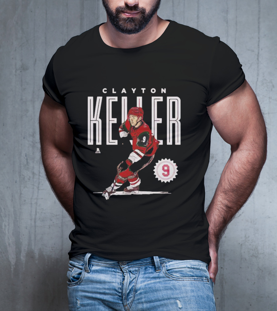 CLAYTON KELLER ARIZONA NUMBER 9 HOCKEY PLAYER T-Shirt