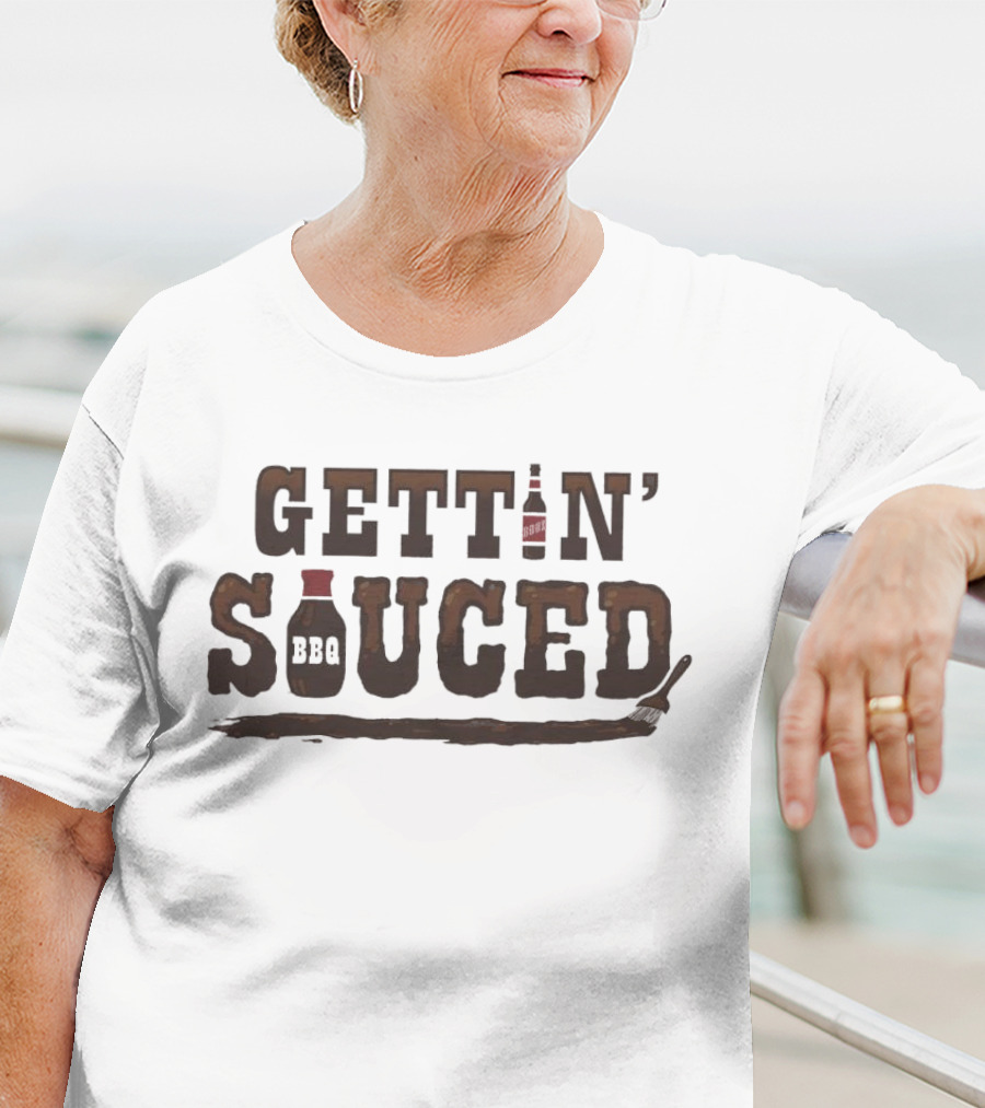 GETTIN’ BOOZE BBQ SAUCED T-Shirt