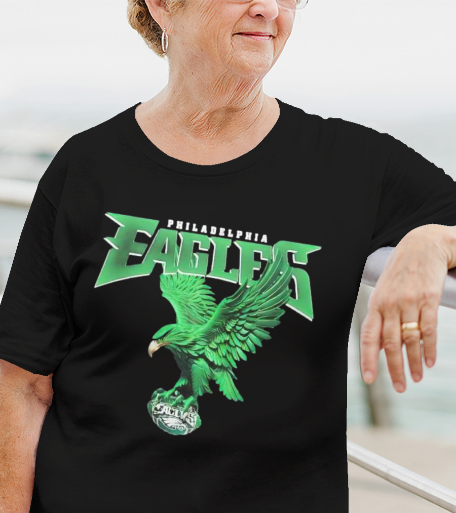 Philadelphia Eagles Green Soaring Eagle T-Shirt
