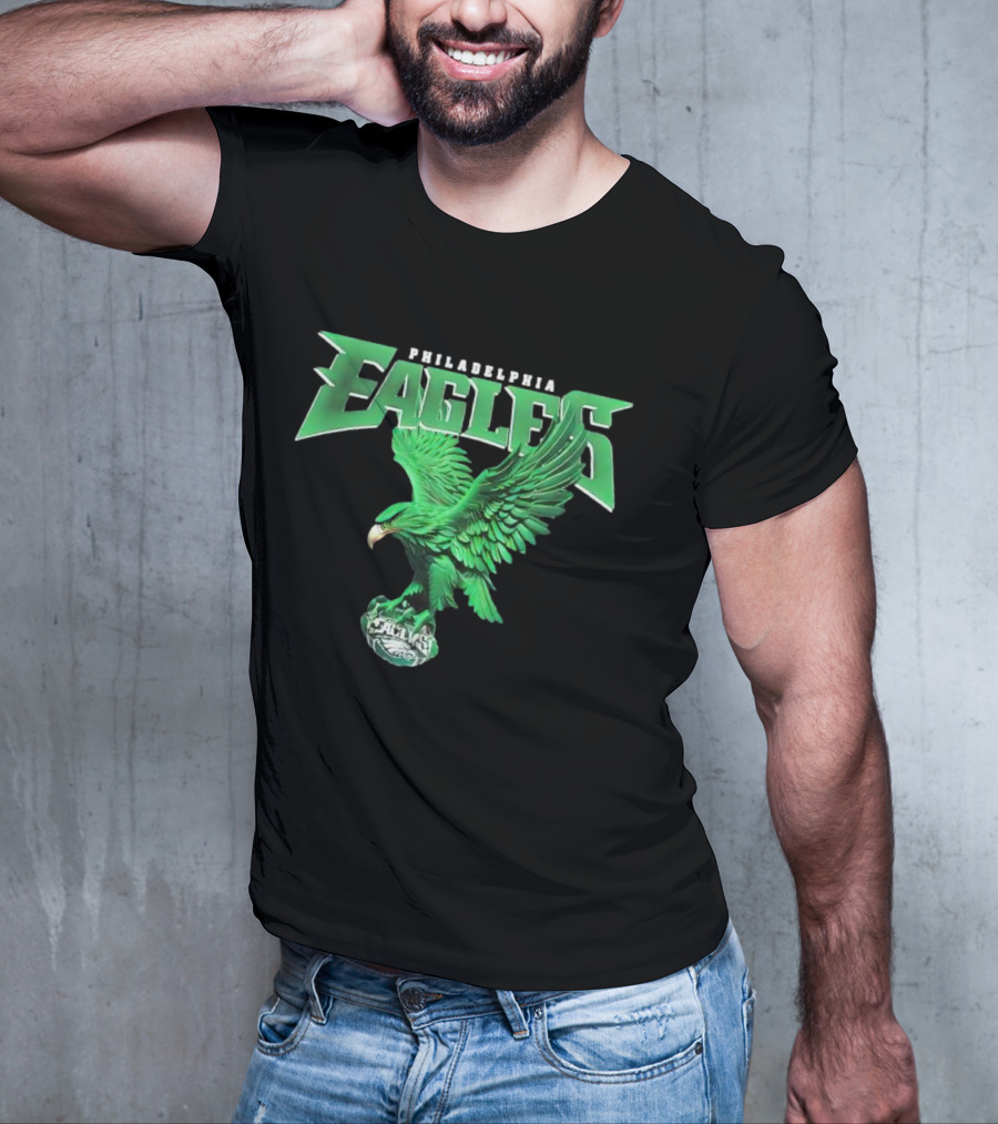 Philadelphia Eagles Green Soaring Eagle T-Shirt