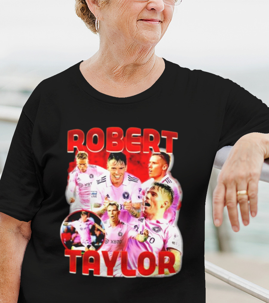 Robert Taylor Inter Miami CF Bootleg Style Collage T-Shirt