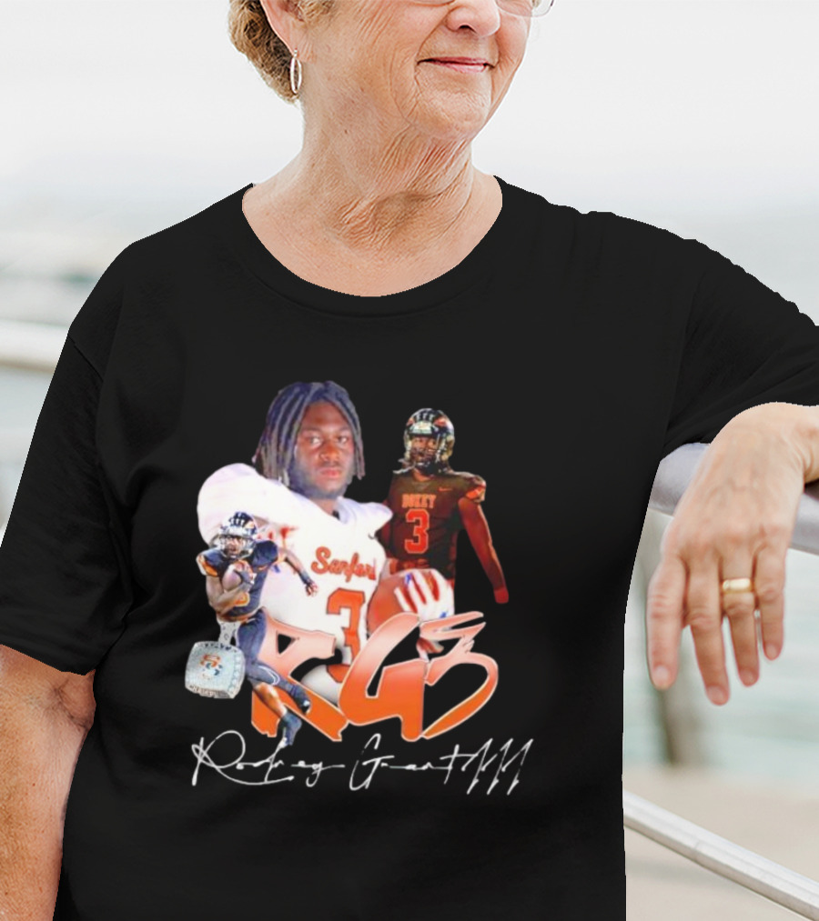 Rockey Grant RG3 Sanford Heavy 3 Football T-Shirt