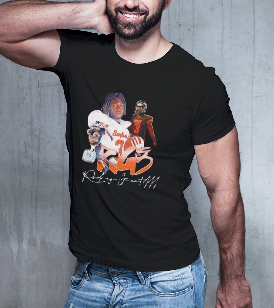 Rockey Grant RG3 Sanford Heavy 3 Football T-Shirt