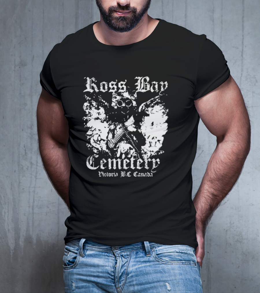 Ross Bay Cemetery Victoria BC Canada Vintage Gothic Skull T-Shirt