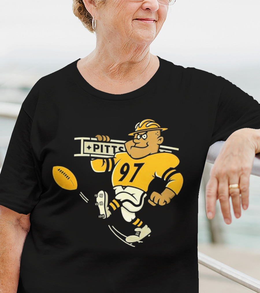 Steely McBeam Pittsburgh Steelers 97 PITT Caricature T-Shirt