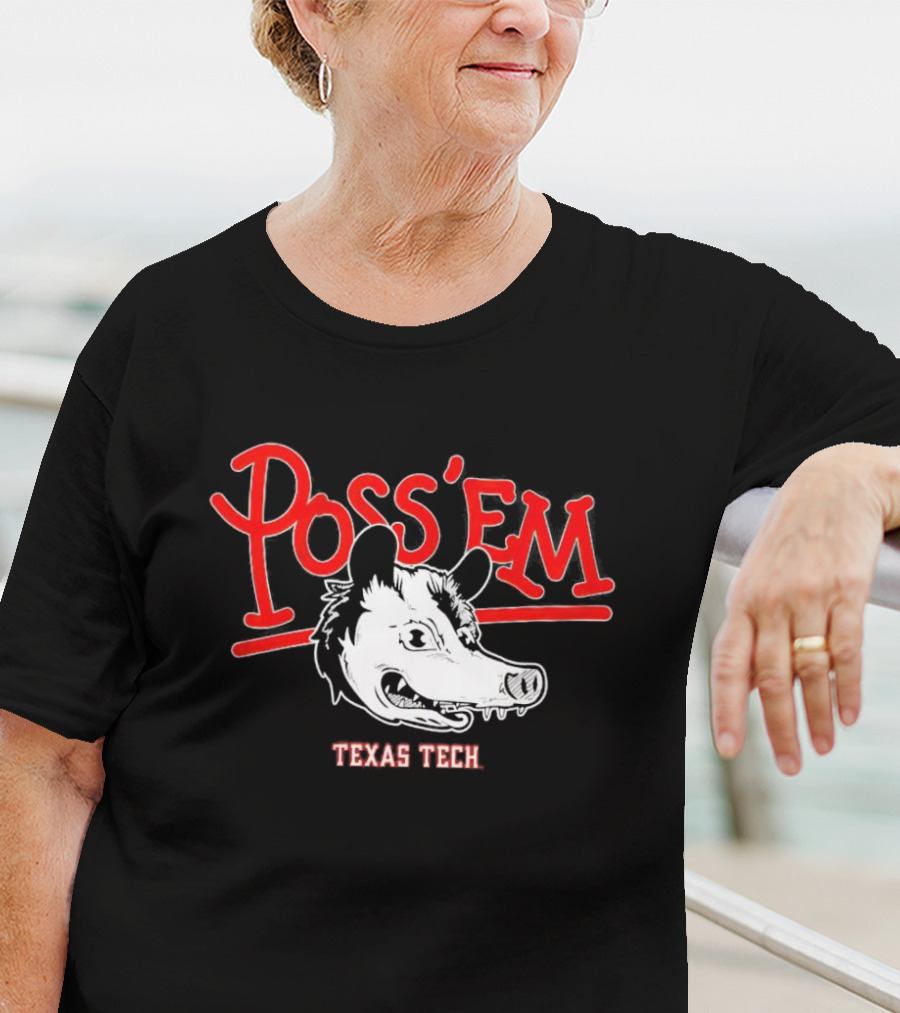 Texas Tech Poss 'Em Rally Possum Football T-Shirt
