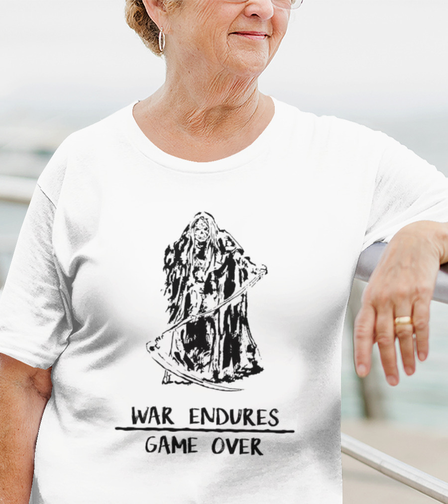 War Endures Game Over Grim Reaper T-Shirt