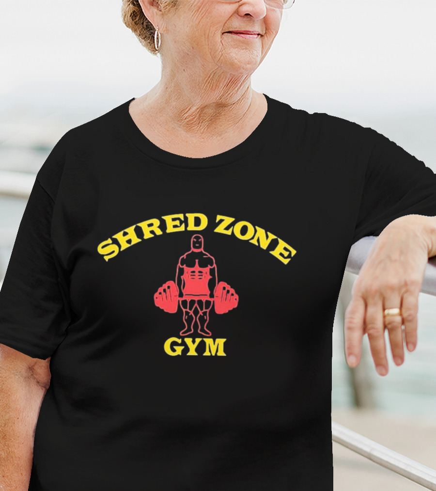 Shred Zone Gym Muscle Bodybuilder Fitness T-Shirt