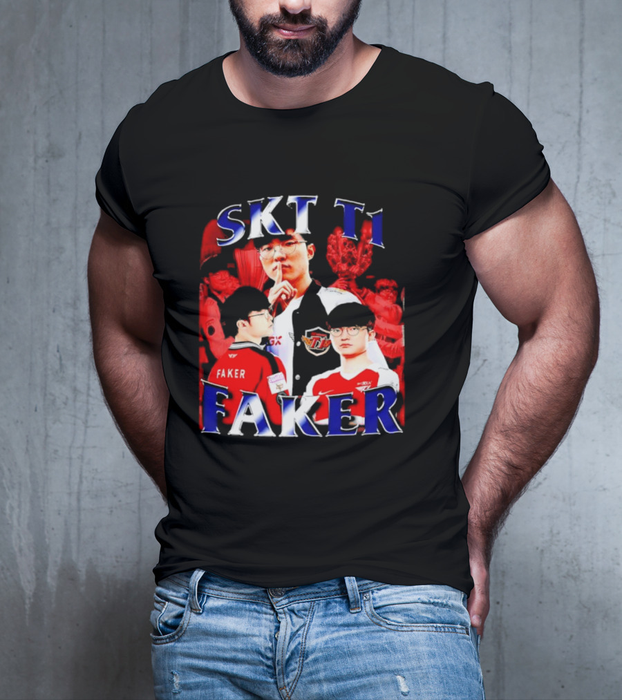 SKT T1 Faker Vintage Champion Legacy T-Shirt