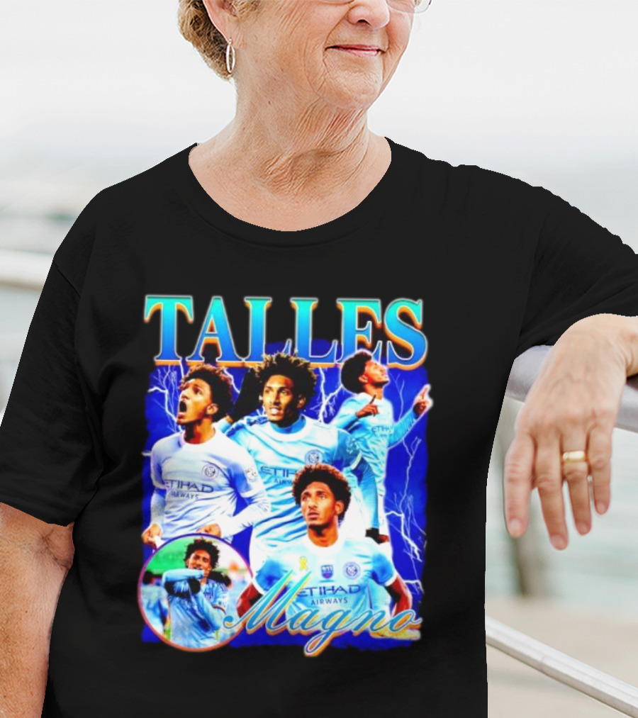 Talles Magno Etihad Airways Lightning Soccer Montage T-Shirt