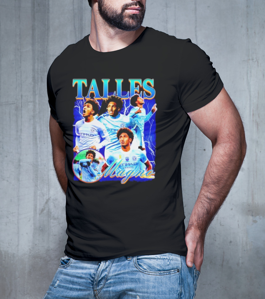 Talles Magno Etihad Airways Lightning Soccer Montage T-Shirt