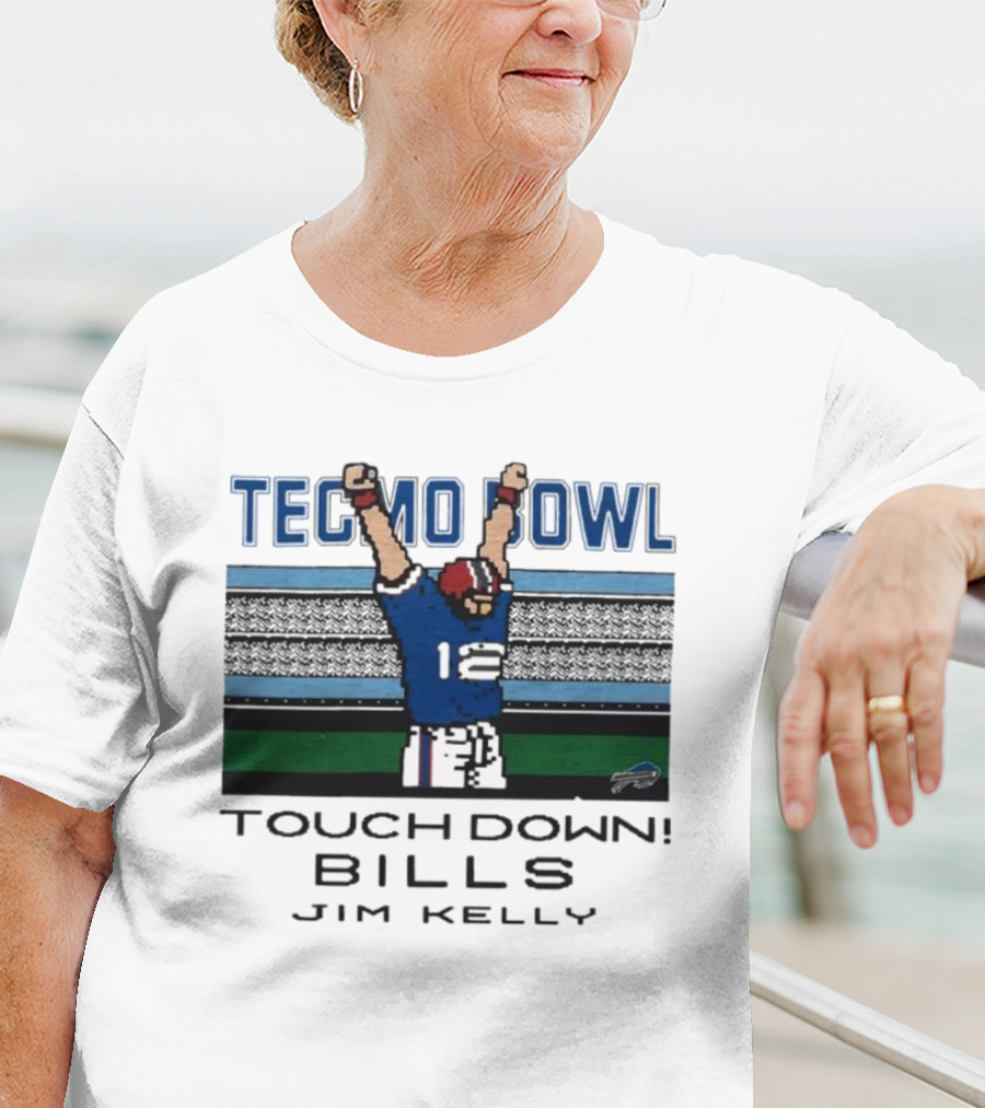 Tecmo Bowl Touch Down Bills Jim Kelly T-Shirt