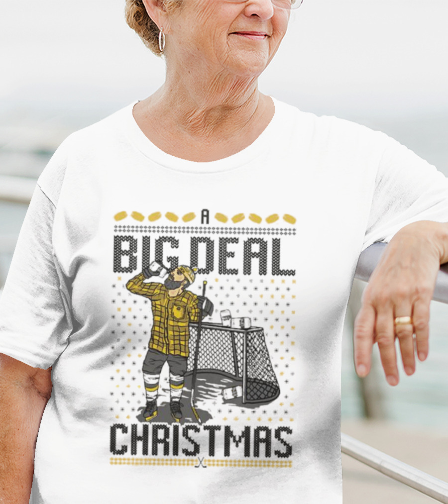 Big Deal Christmas Hockey Goalie T-Shirt