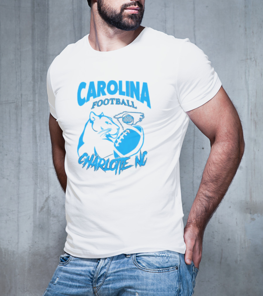 Carolina Football Since 1995 Charlotte NC Panther T-Shirt