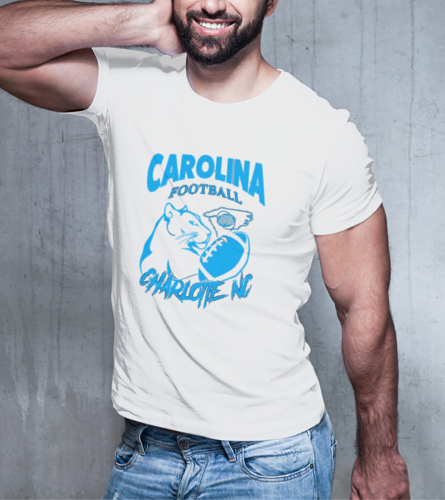 Carolina Football Since 1995 Charlotte NC Panther T-Shirt