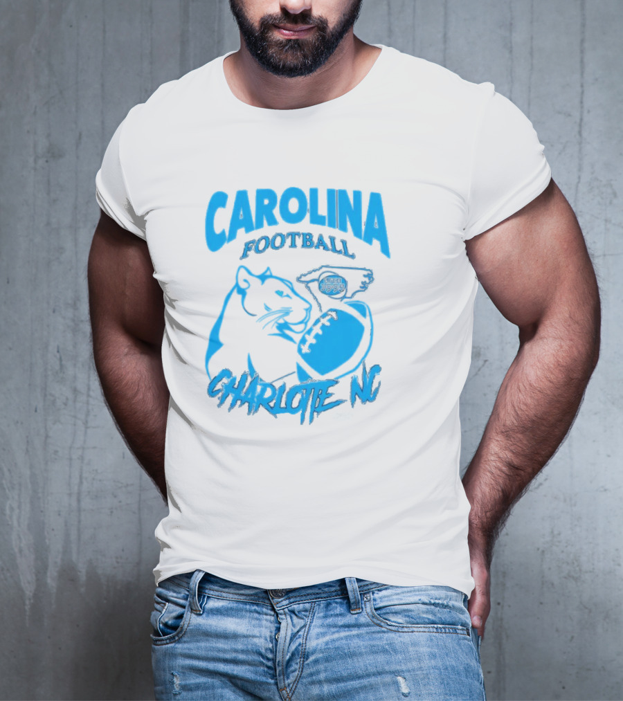 Carolina Football Since 1995 Charlotte NC Panther T-Shirt