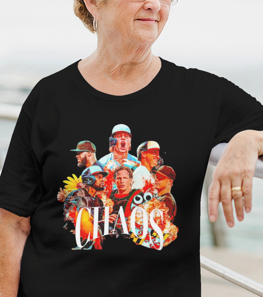 CHAOS Baltimore Orioles Baseball Players Action Collage T-Shirt