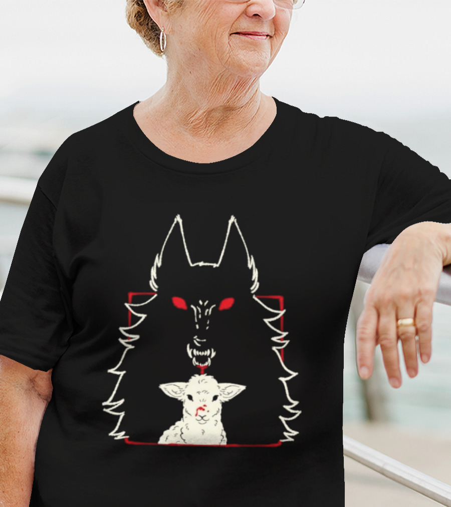 Duplicity By Morsusmania Wolf And Lamb Duality T-Shirt