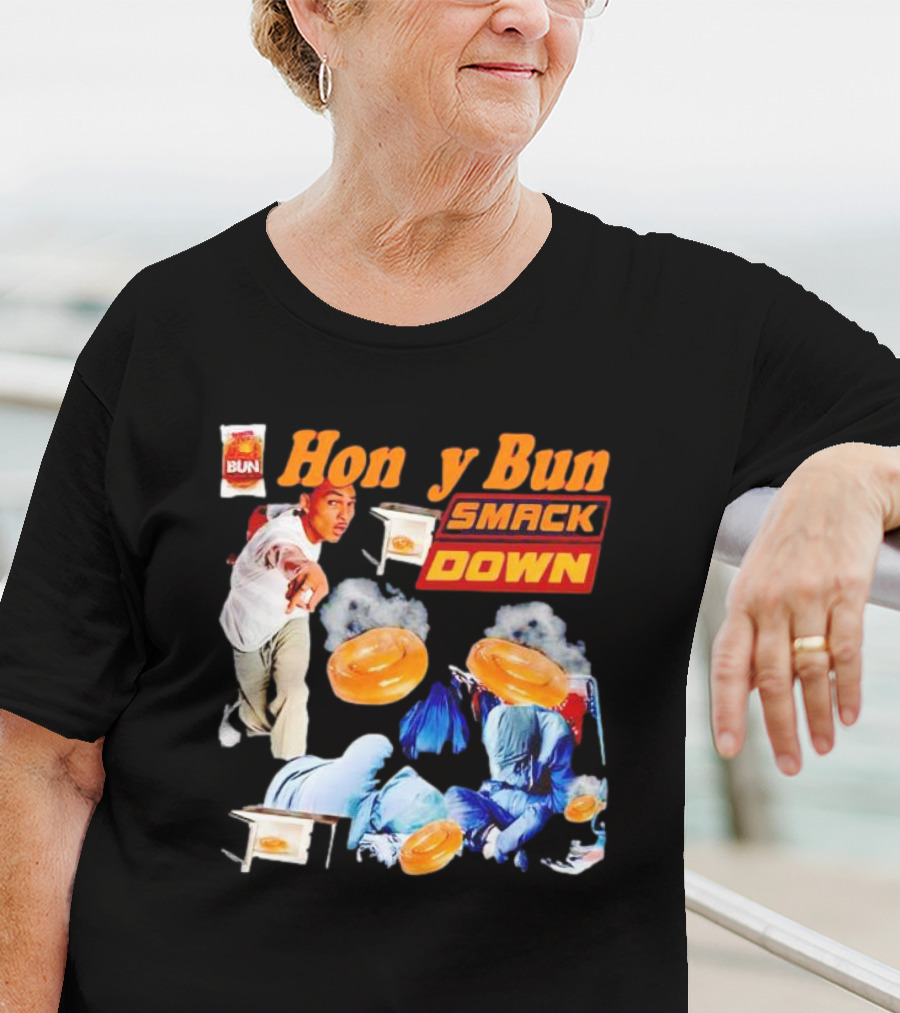 Honey Bun Smackdown Action Scene With Fighting Moves And Buns T-Shirt