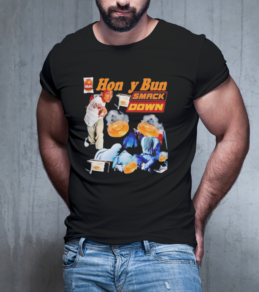 Honey Bun Smackdown Action Scene With Fighting Moves And Buns T-Shirt