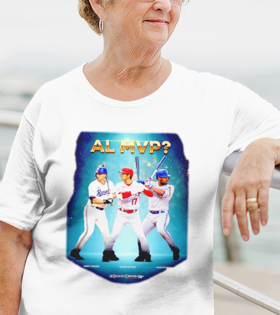 AL MVP Corey Seager Shohei Ohtani Marcus Semien Season Dreams T-Shirt
