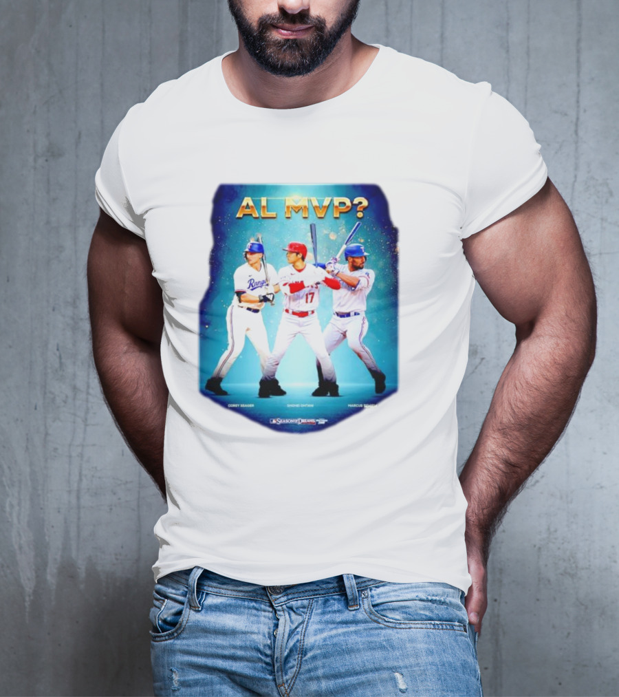 AL MVP Corey Seager Shohei Ohtani Marcus Semien Season Dreams T-Shirt