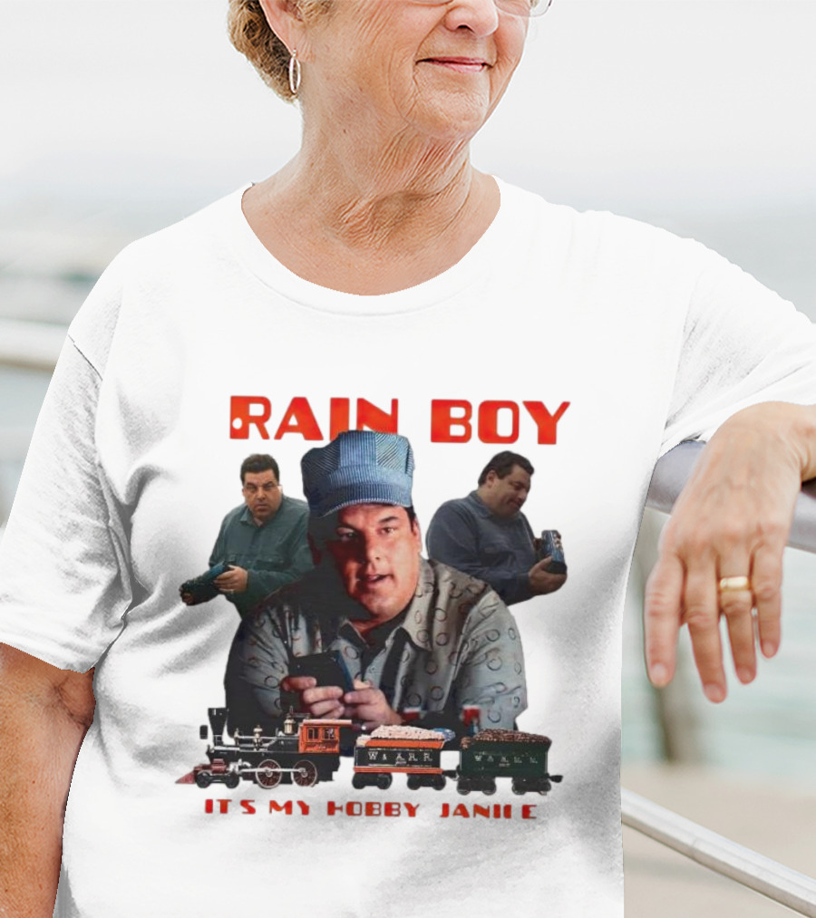 Tony Soprano Train Boy It's My Hobby Janice T-Shirt