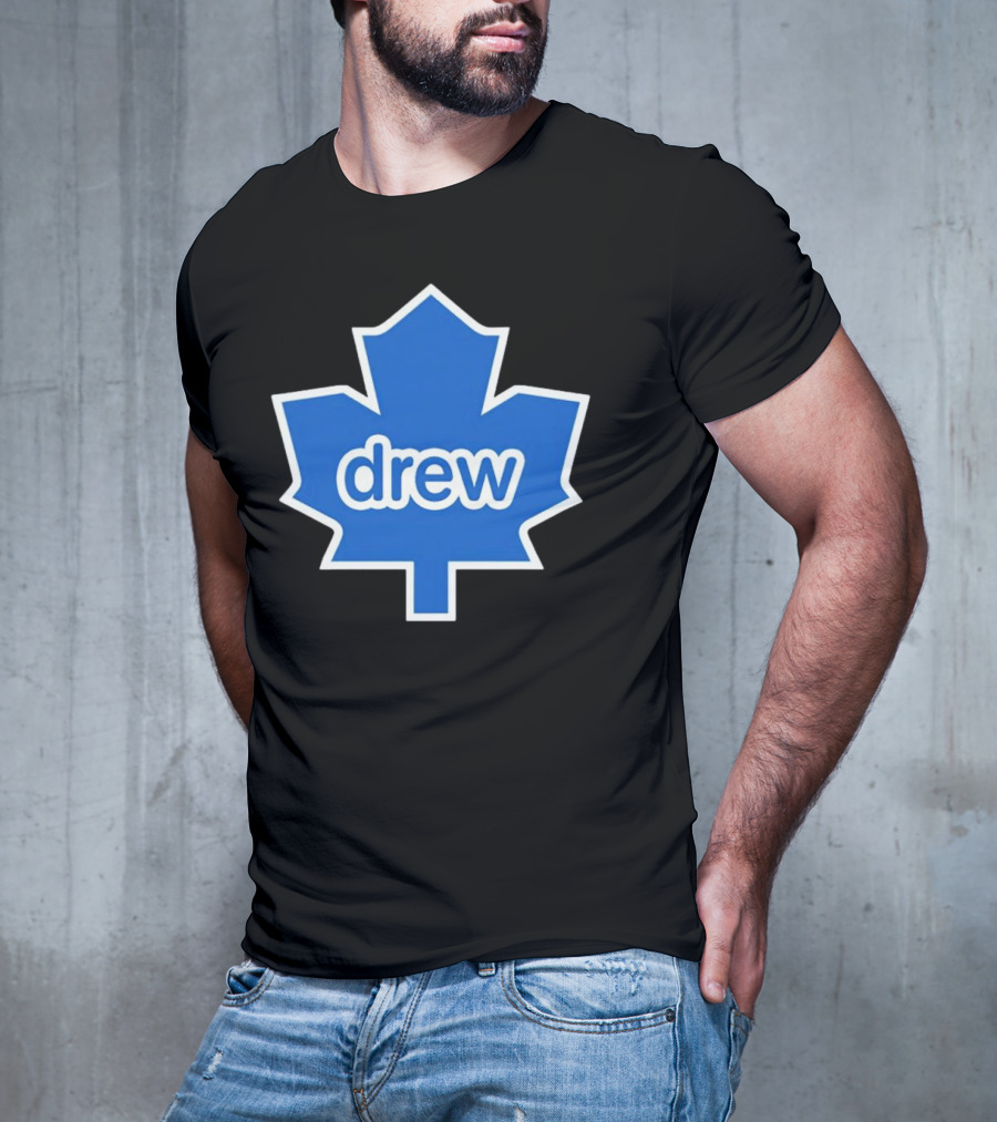 Toronto Maple Leaf Drew Logo Blue Leaf T-Shirt