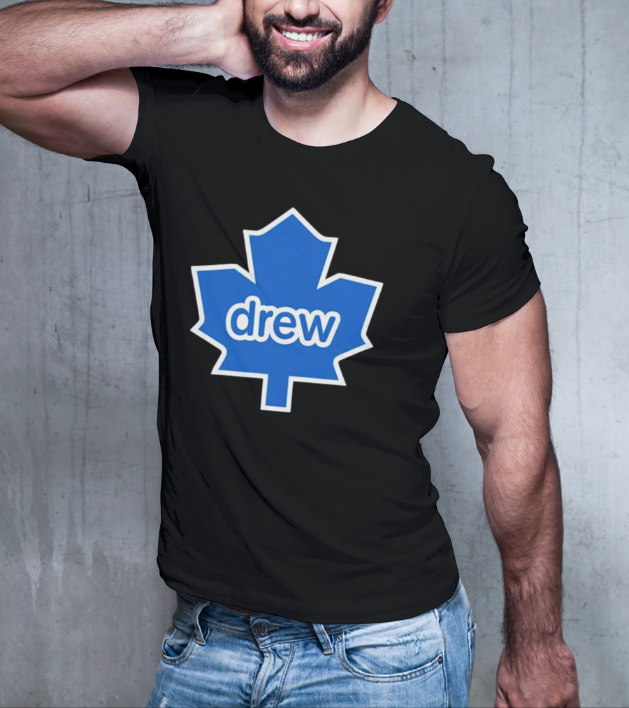 Toronto Maple Leaf Drew Logo Blue Leaf T-Shirt