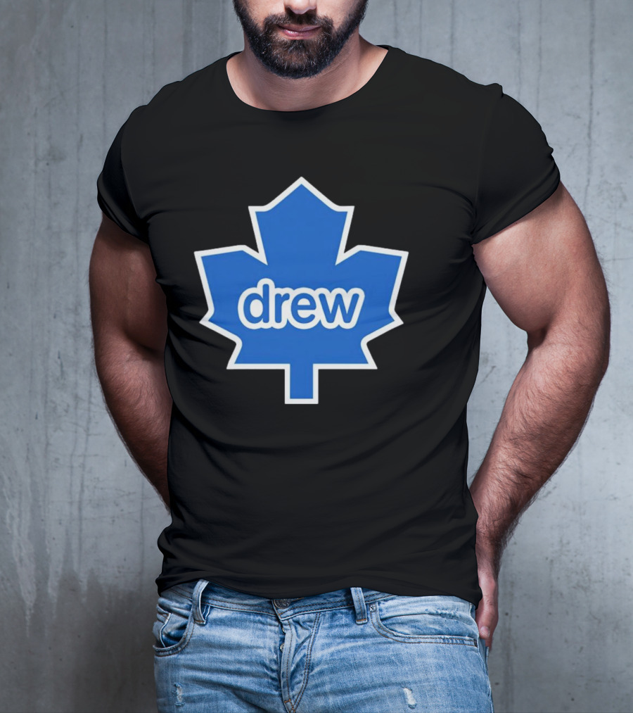 Toronto Maple Leaf Drew Logo Blue Leaf T-Shirt