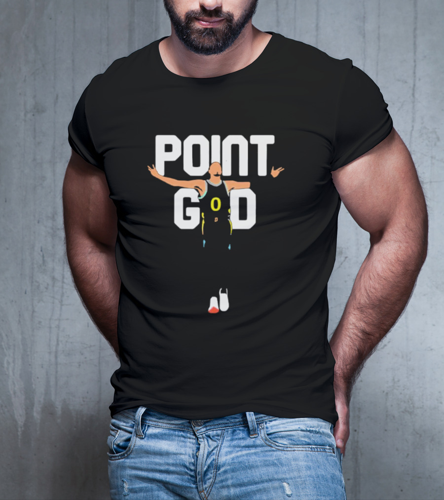 Point God Tyrese Haliburton Basketball Pose T-Shirt