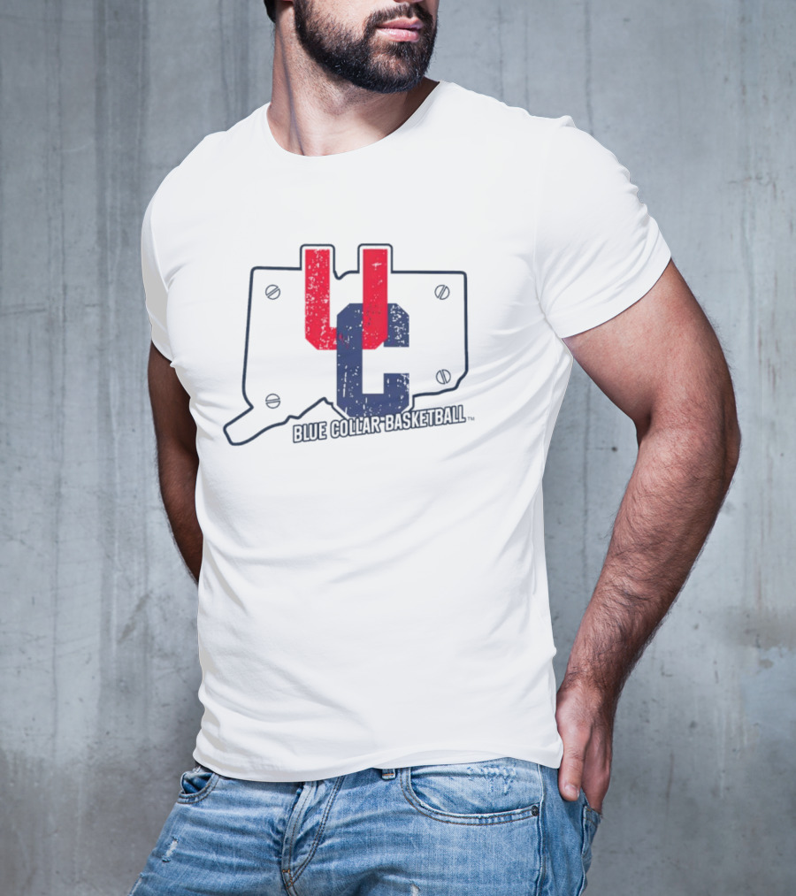 UC Blue Collar Basketball Connecticut T-Shirt