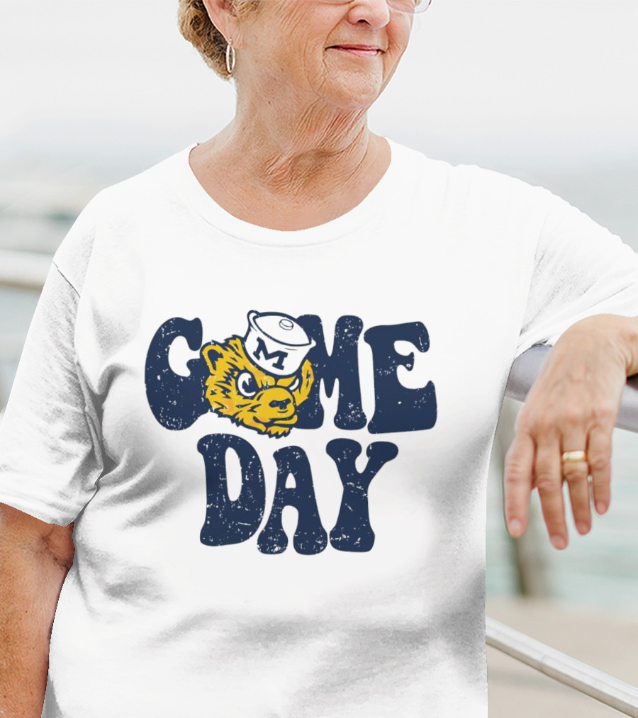 University Of Michigan Game Day Vintage Wolverine T-Shirt