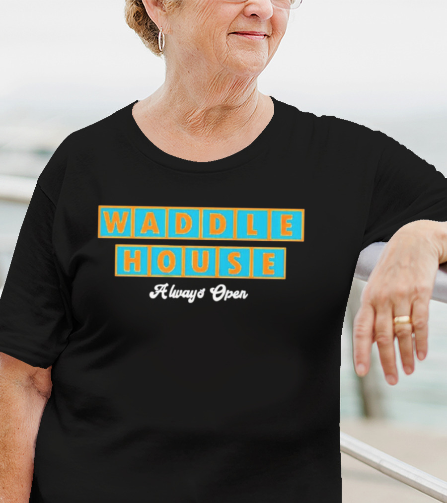 Waddle House Always Open Penguins T-Shirt