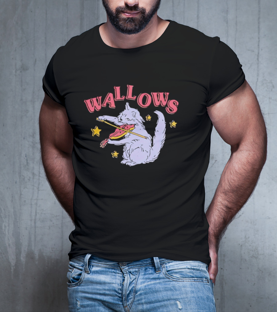 Wallows Playing Cat Fiddle With Stars T-Shirt
