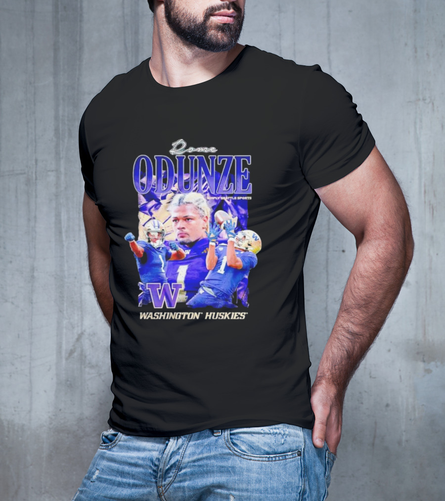 Rome Odunze Washington Huskies Montlake Icon Vintage T-Shirt