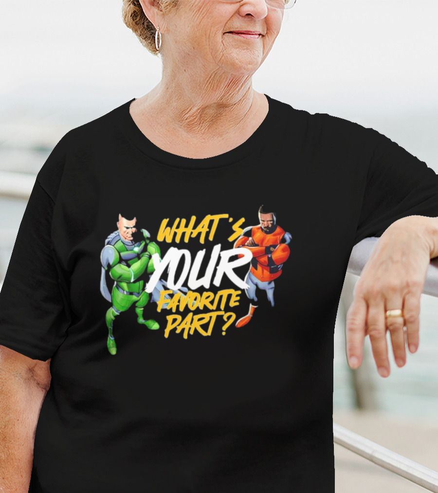 WHAT’S YOUR FAVORITE PART SUPERHERO DOCHOSON DUO T-Shirt