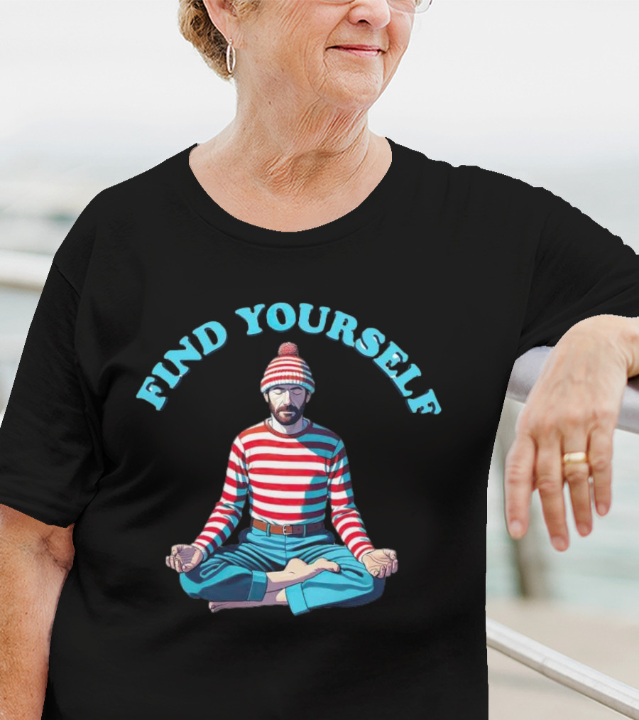 Find Yourself Where’s Waldo Meditation Concept T-Shirt