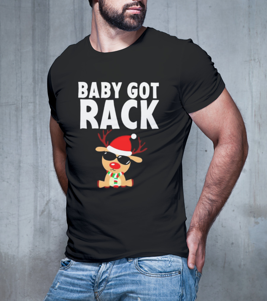 Baby Got Rack Reindeer Christmas T-Shirt