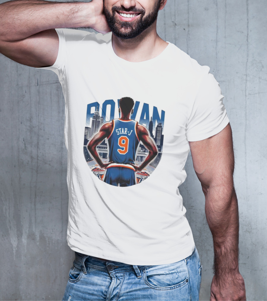 Rowan Star J 9 Basketball Urban Skyline T-Shirt