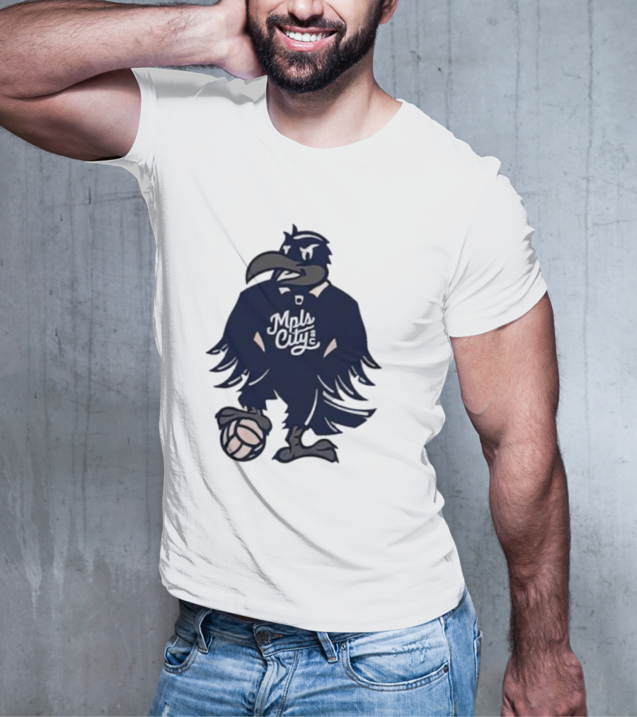 Mpls City Soccer Schmitty The Crow T-Shirt