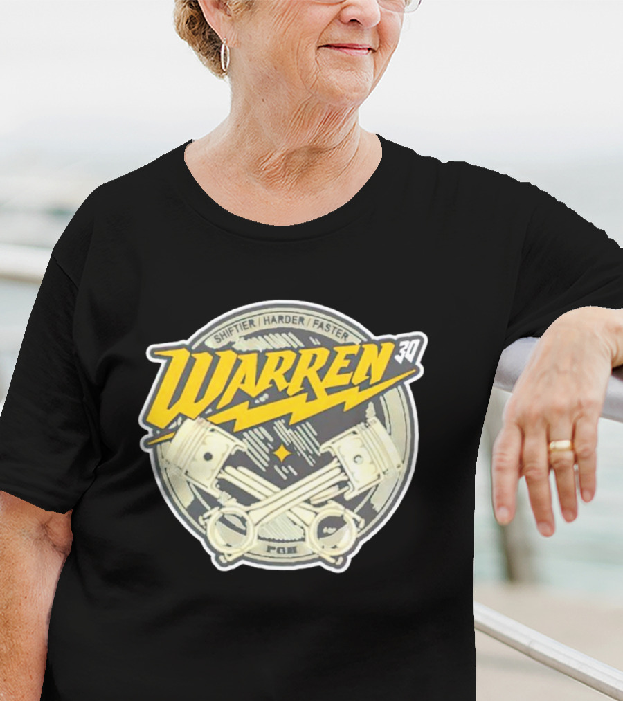 Shiftier Harder Faster Warren 30 Racing Engine Pistons T-Shirt