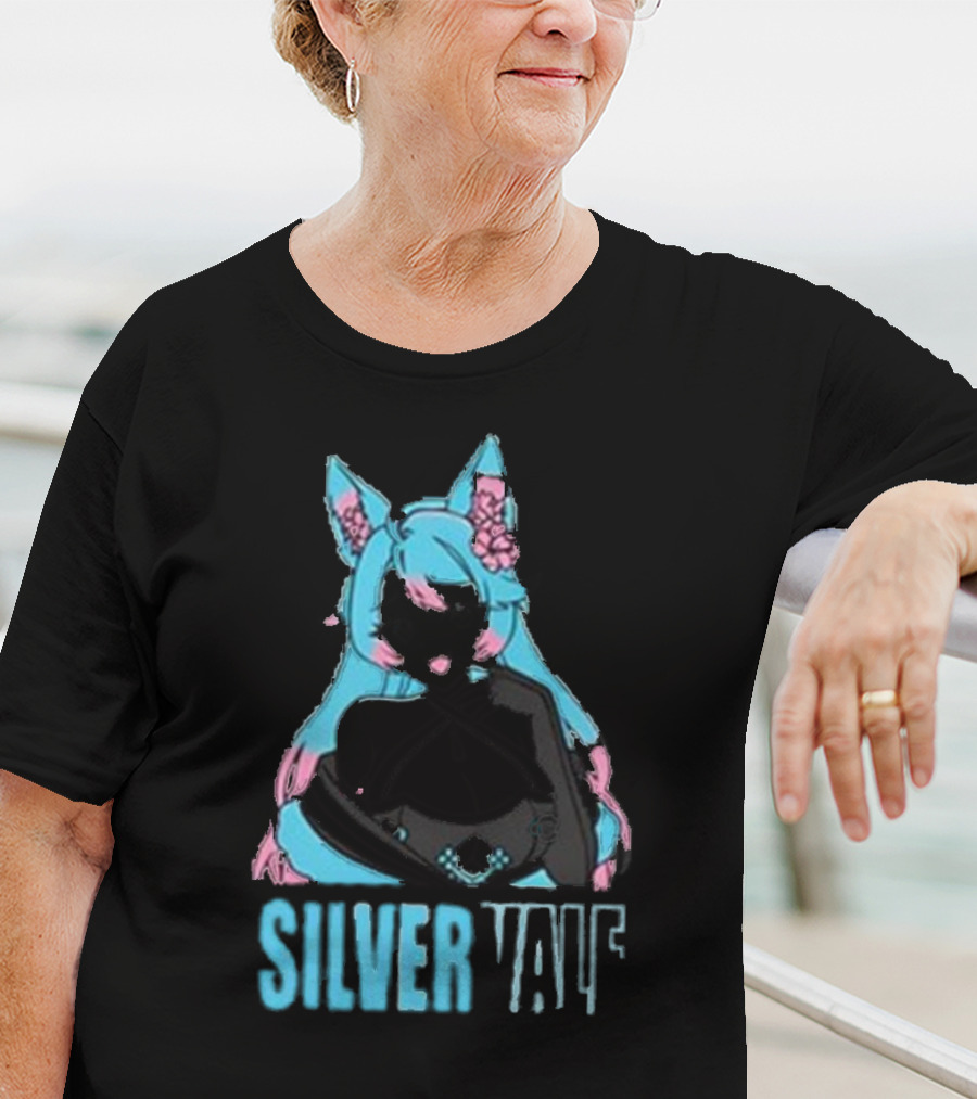 Silvervale Pastel Pop Anime Cat Ear Character T-Shirt