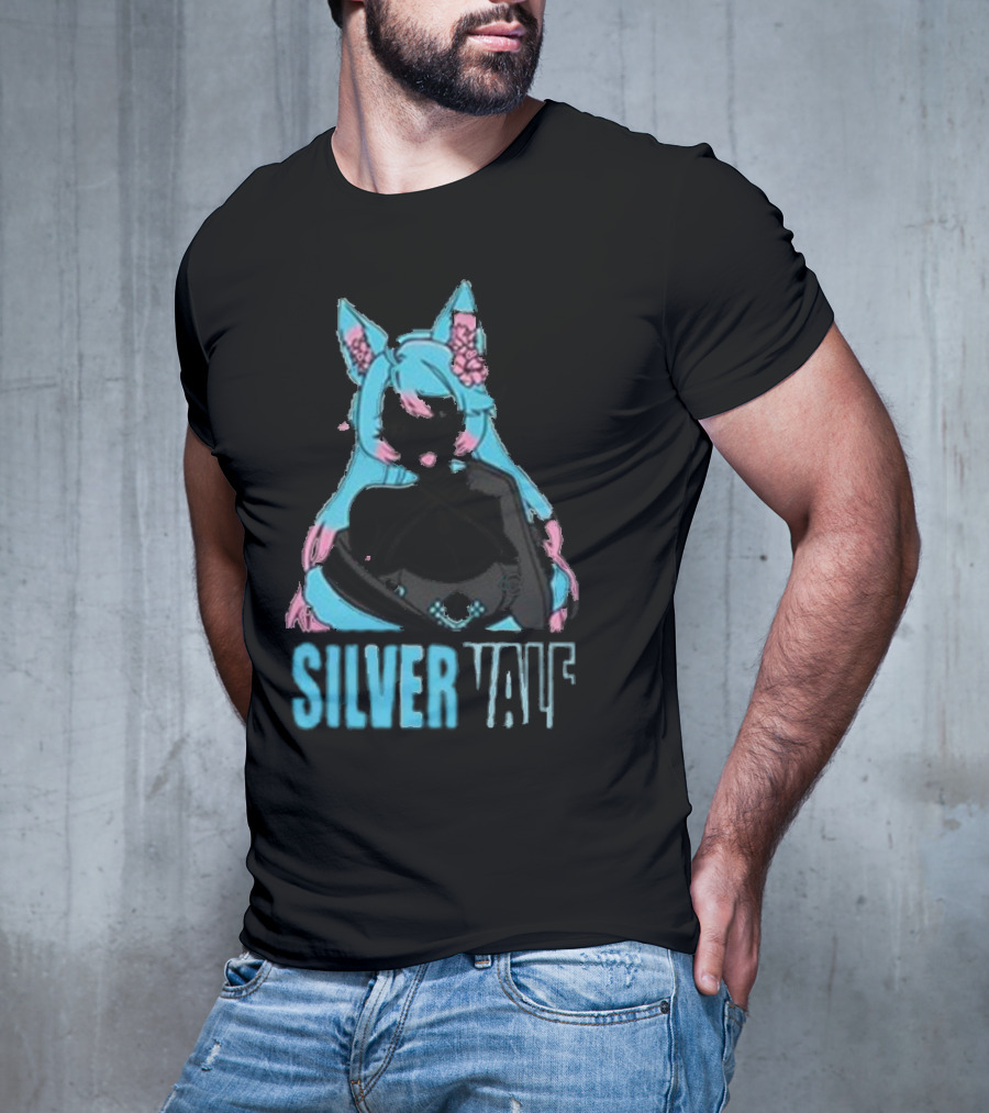 Silvervale Pastel Pop Anime Cat Ear Character T-Shirt
