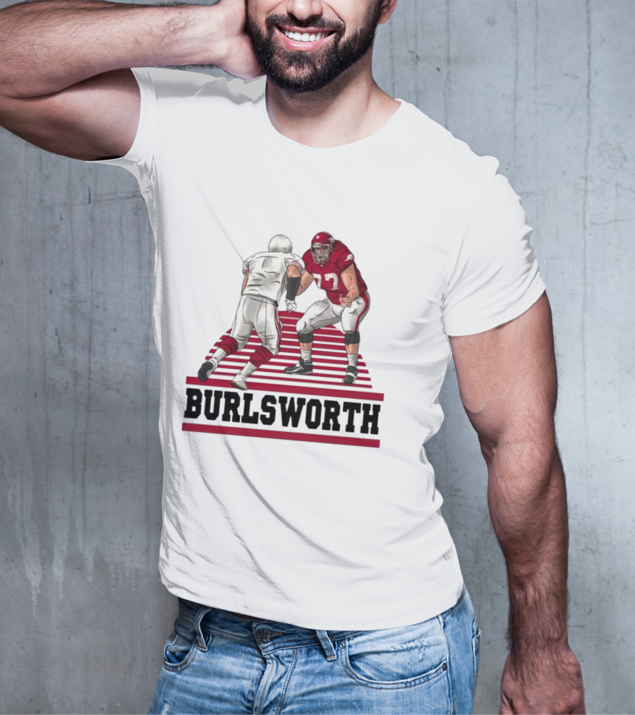 Burlsworth Number 77 Football Player In Action Against Opponent T-Shirt