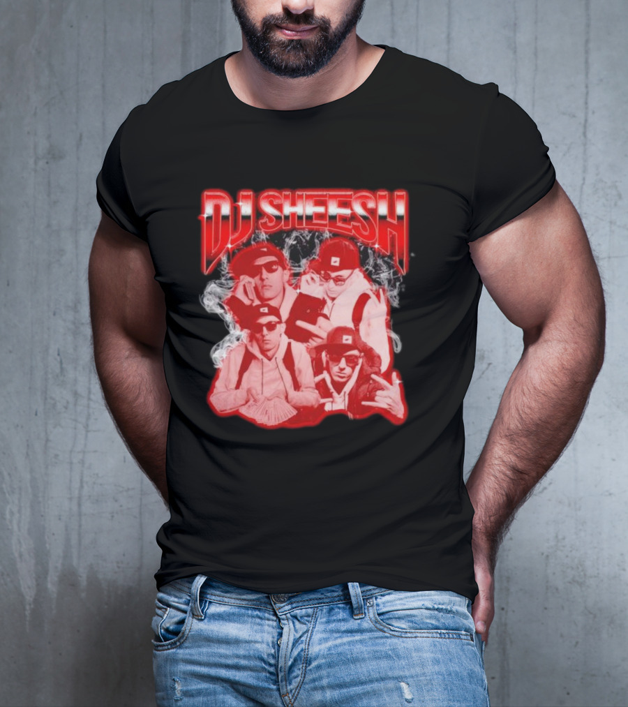 DJ Sheesh Smoking Cool Vibes With Cyclops Crew T-Shirt