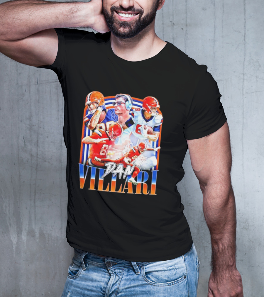 Dan Villari Vintage Football Montage T-Shirt