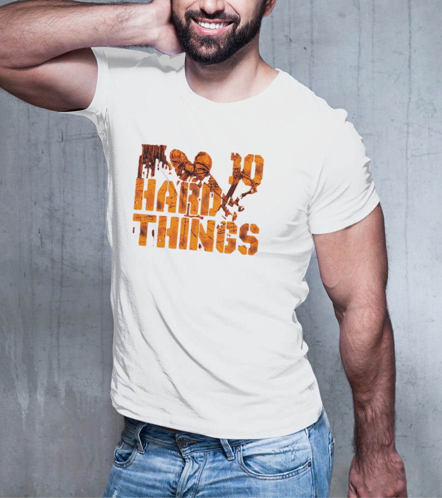Do Hard Things Archery Bow And Arrow Drawing T-Shirt